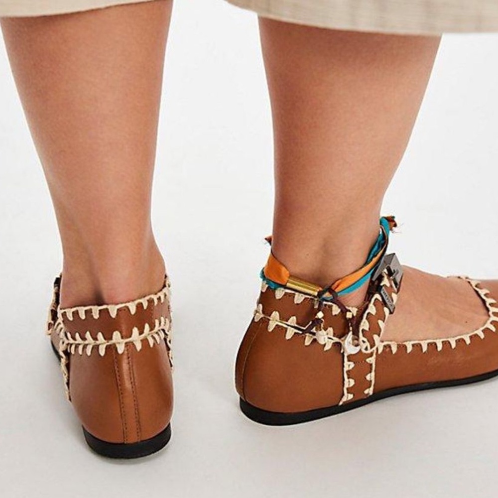 NWOT Free People Crochet Mystic Flats - Picture 5 of 6